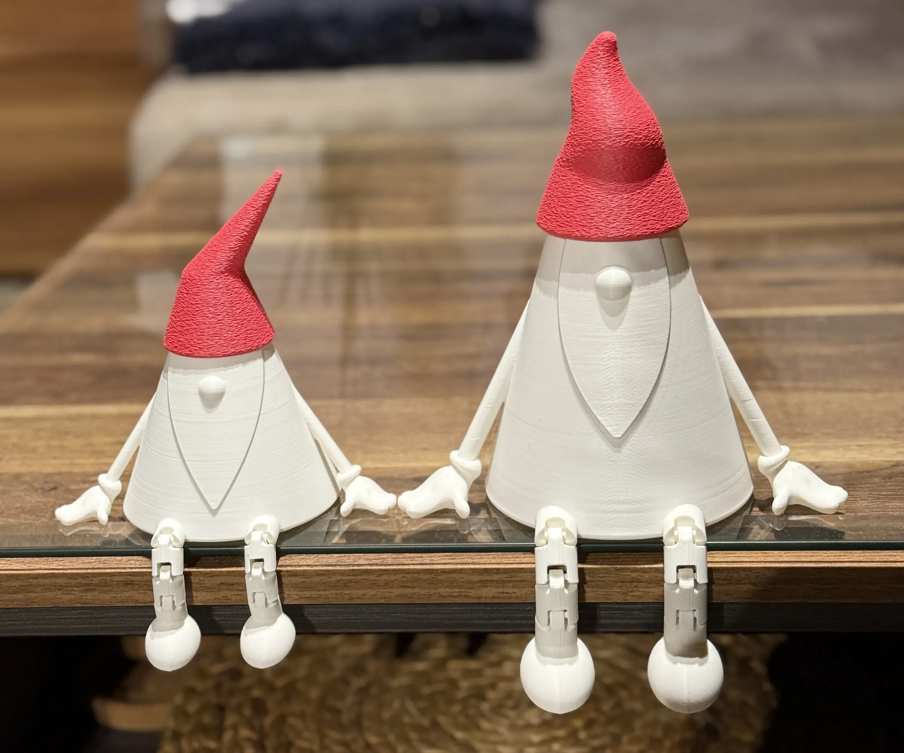 ARTICULATED CHRISTMAS GNOMES / DWARFS (+TEALIGHT)