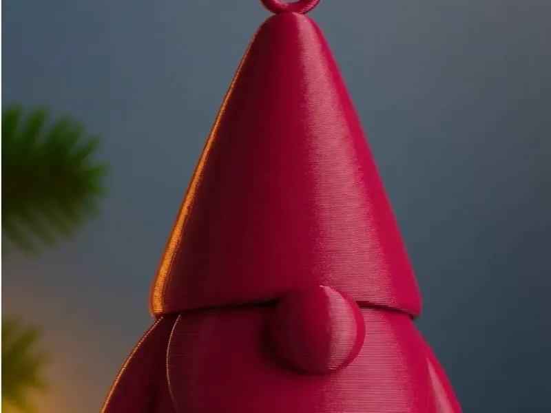 Gnome Ornament with Top Hook – Christmas Decoration