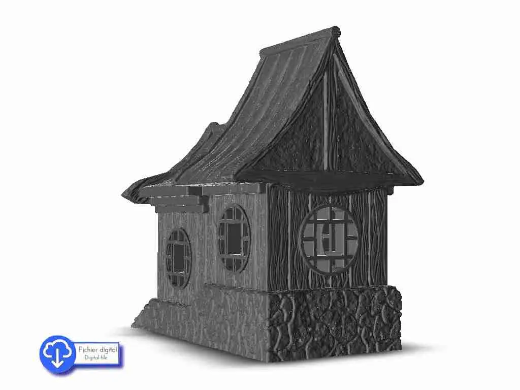 Oriental temple 4 - scenario asiatico terreno warhammer wargame