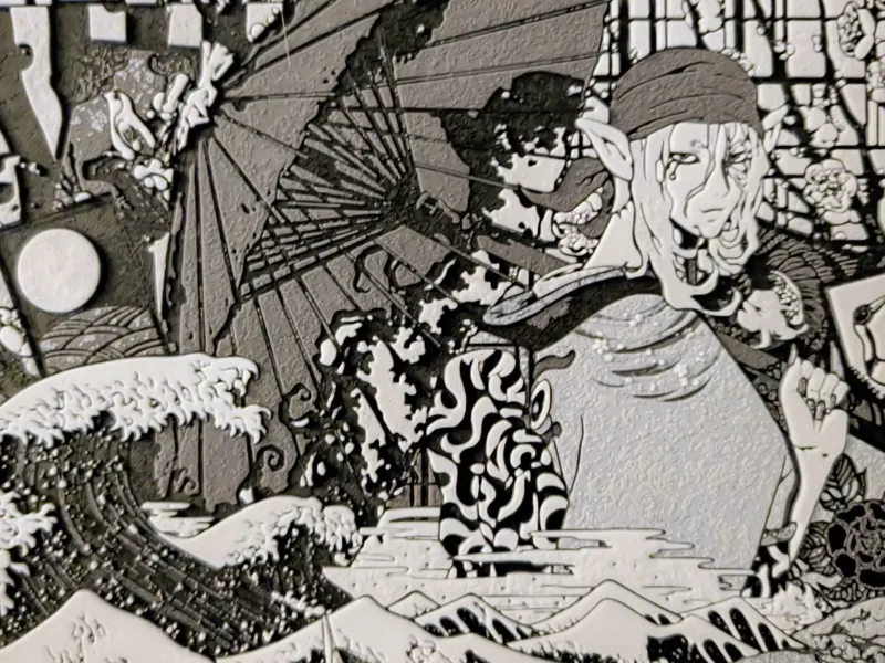 Mononoke Anime Hueforge - Wall Art Relief Sculpture