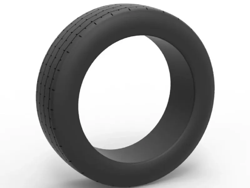 Front tire of Vintage Funny Car Scale 1:25