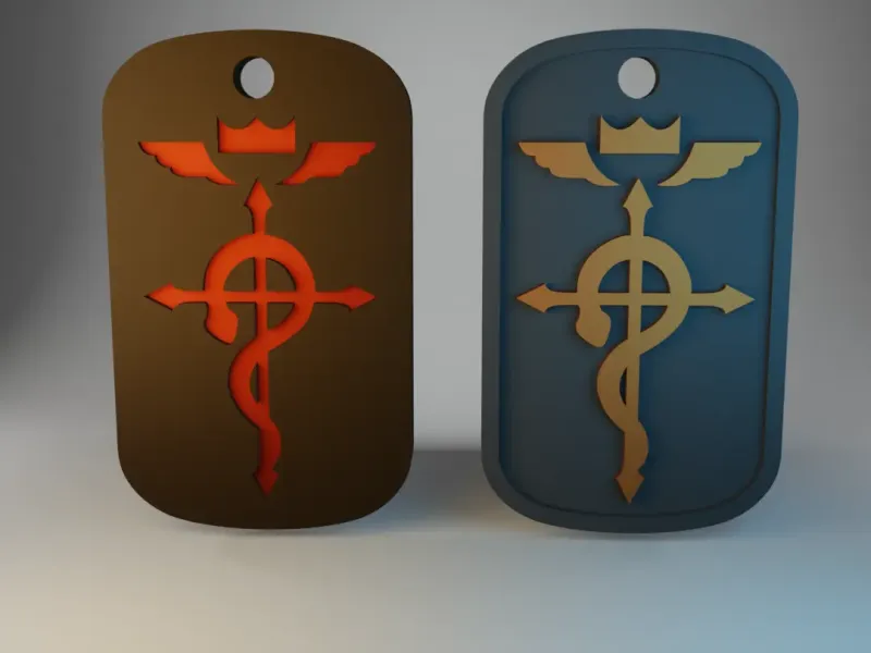 Flamel Dogtag Fullmetal Alchemist 