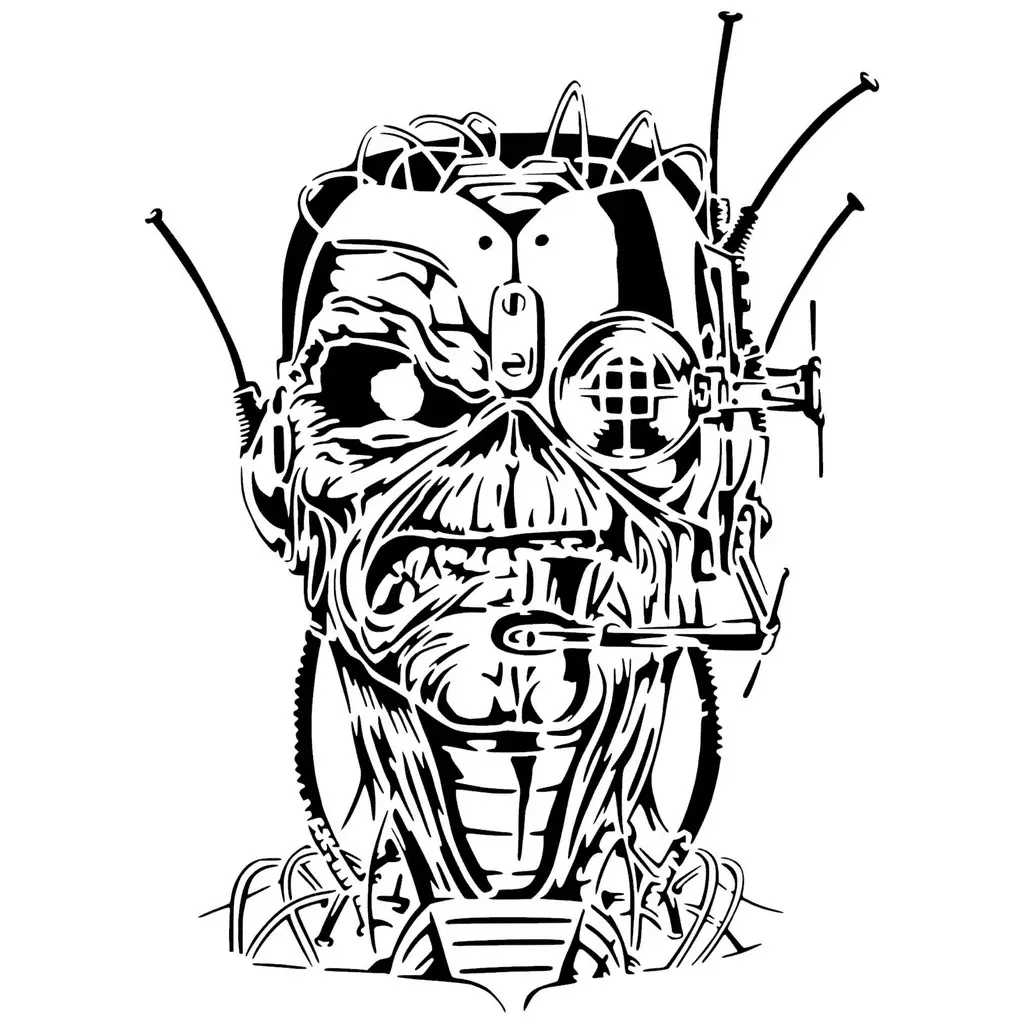 Iron Maiden stencil