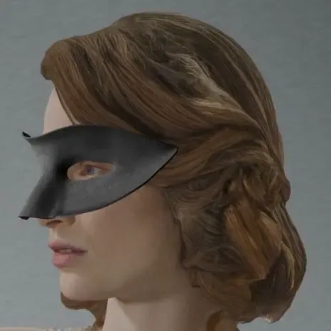 Flat Masquerade Mask