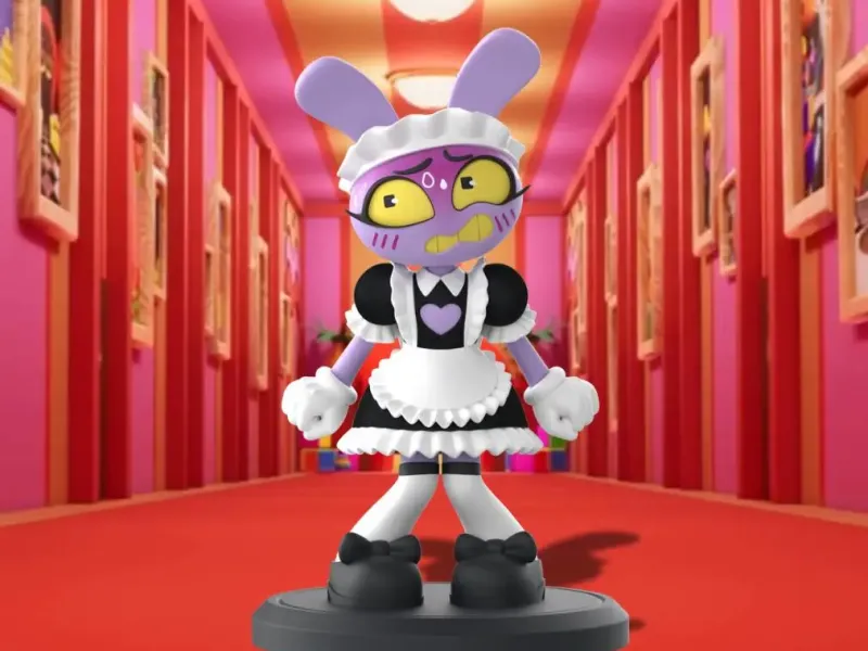 Jax Digital Circus Maid Chibi