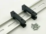 DIN Rail Mount Clip - Cable Path & Dual Mounting Holes-1