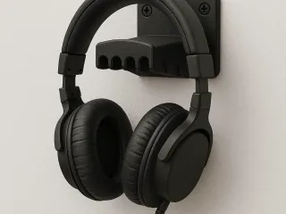 soporte para diadema contra la pared