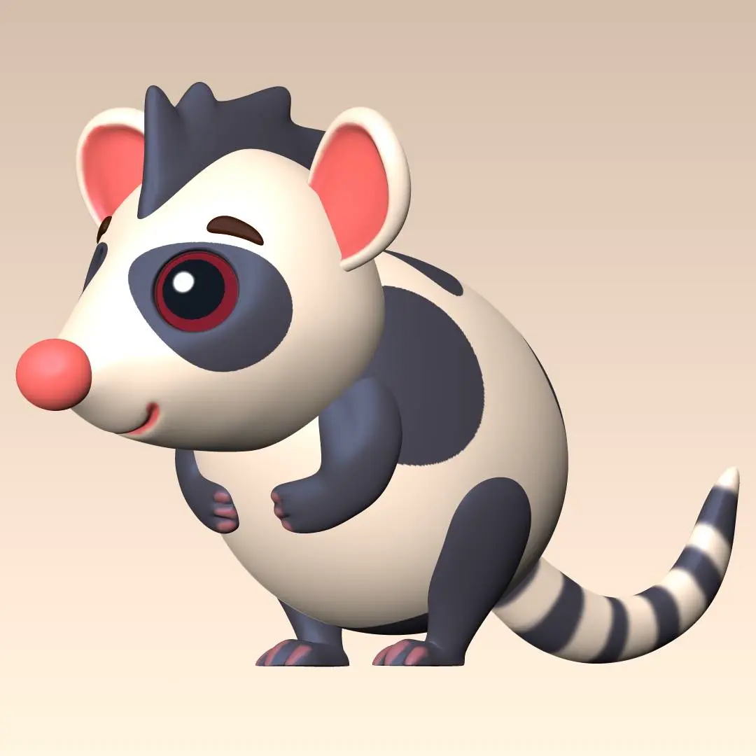 Cute possum | simple | Adorable | for kids