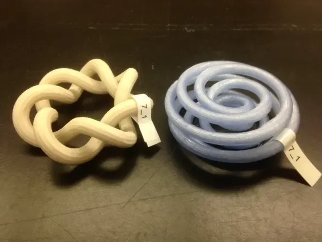 Conformación toroidal del nudo 7_1