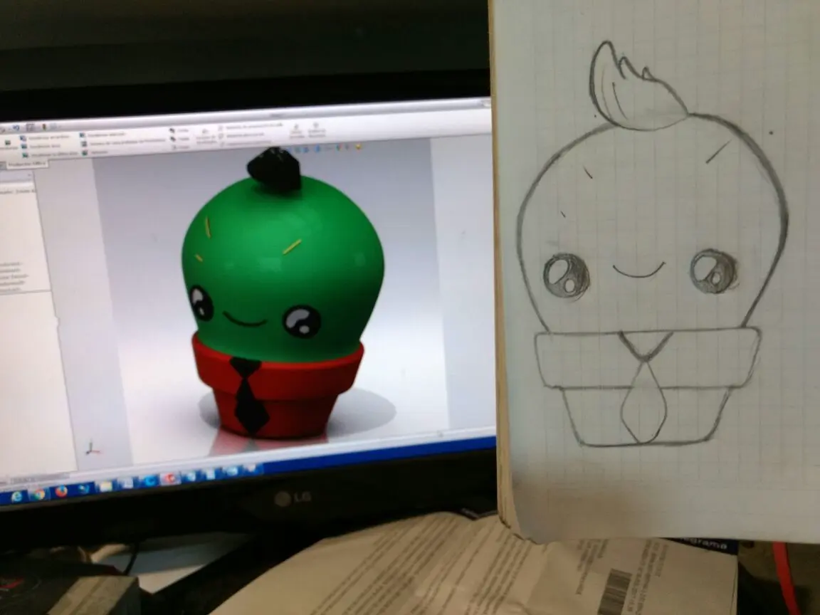 Cactus kawaii