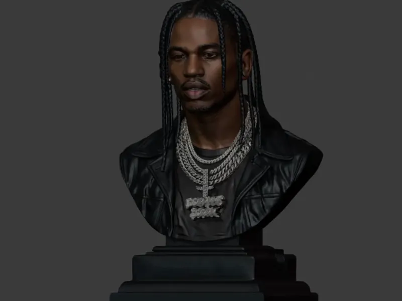 Travis Scott Bust High Quality Sculpture