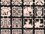 Decorative Coasters & Trivets Puzzle Pack SVG STL CNC Laser-4