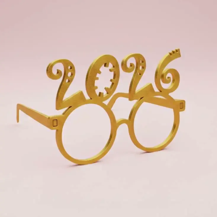 Happy New Year Glasses 2026