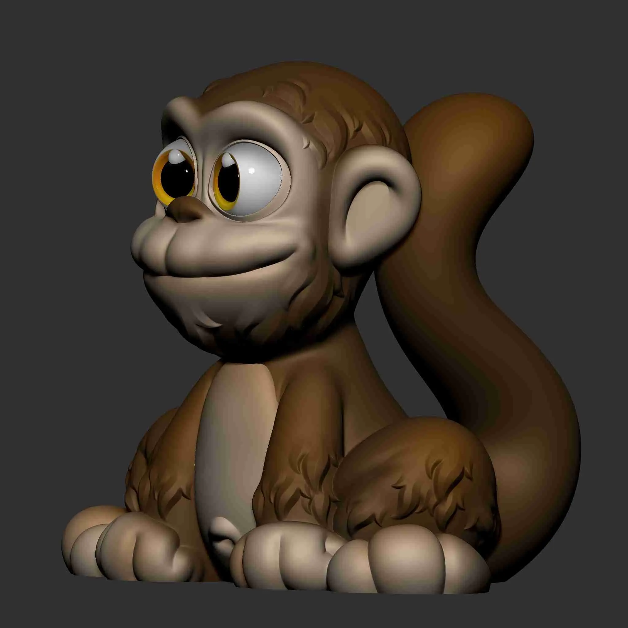 CUTE MONKEY (PRINT IN PLACE)