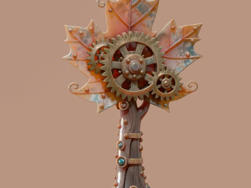 Steampunk tree decoration