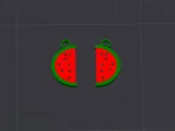 watermelon keychain -0