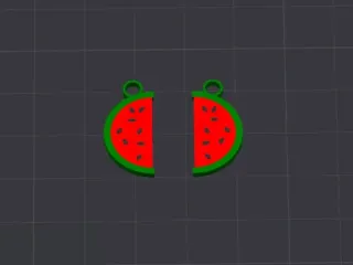 watermelon keychain 