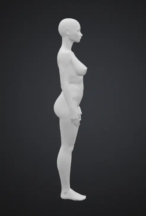 Nude Woman Bald