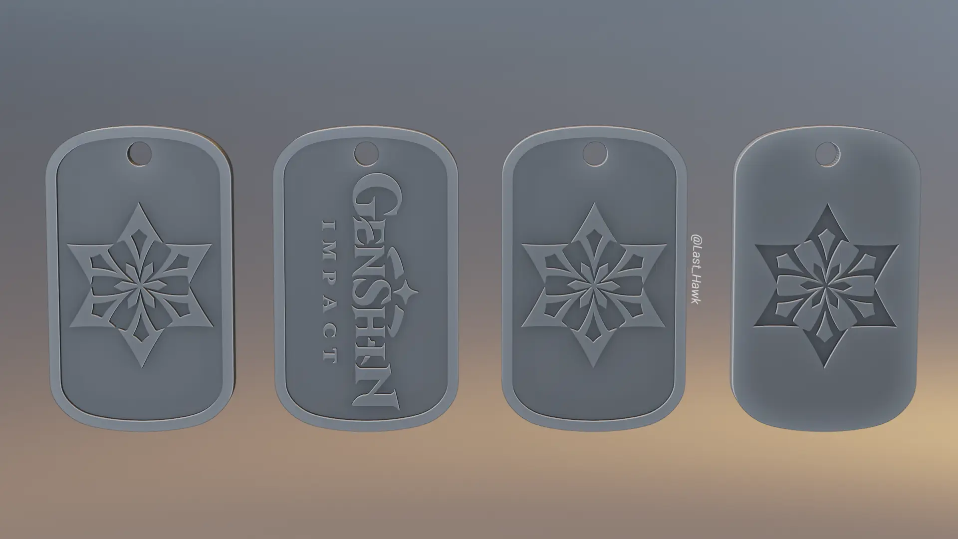 Cryo dogtag Genshin Impact
