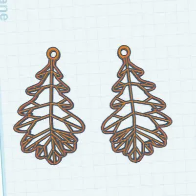 Oak Leaf Dangle Earrings Fall Jewelry