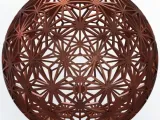 Wireframe Shape Geometric Star Pattern Ball-0
