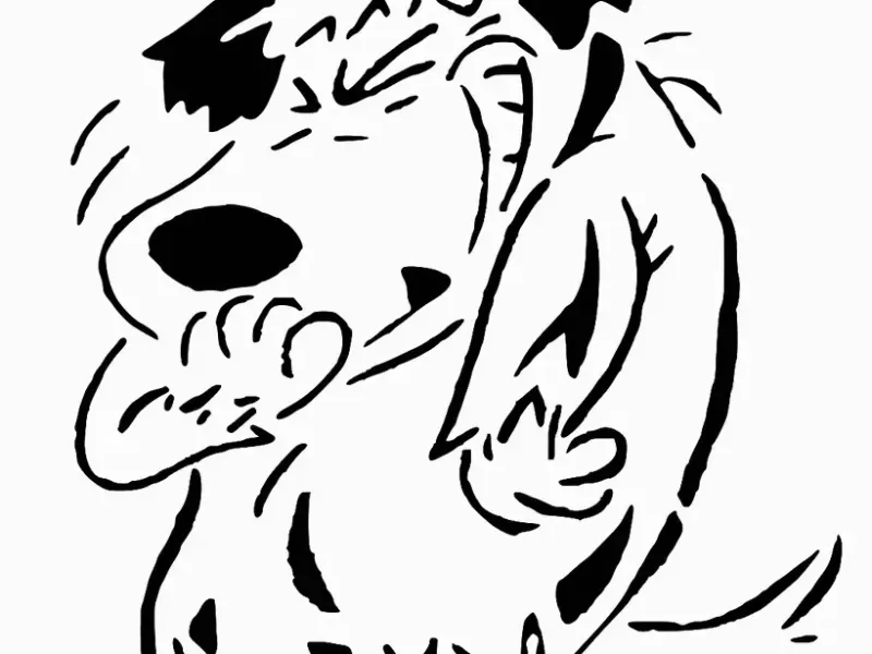 Muttley stencil