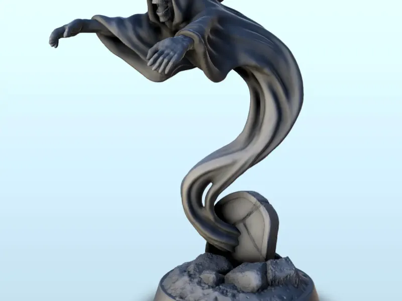 Fantasma che fugge (+ versione pre-supportata) (7) - miniature wa