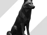 Lobo decorativo Low Poly-0