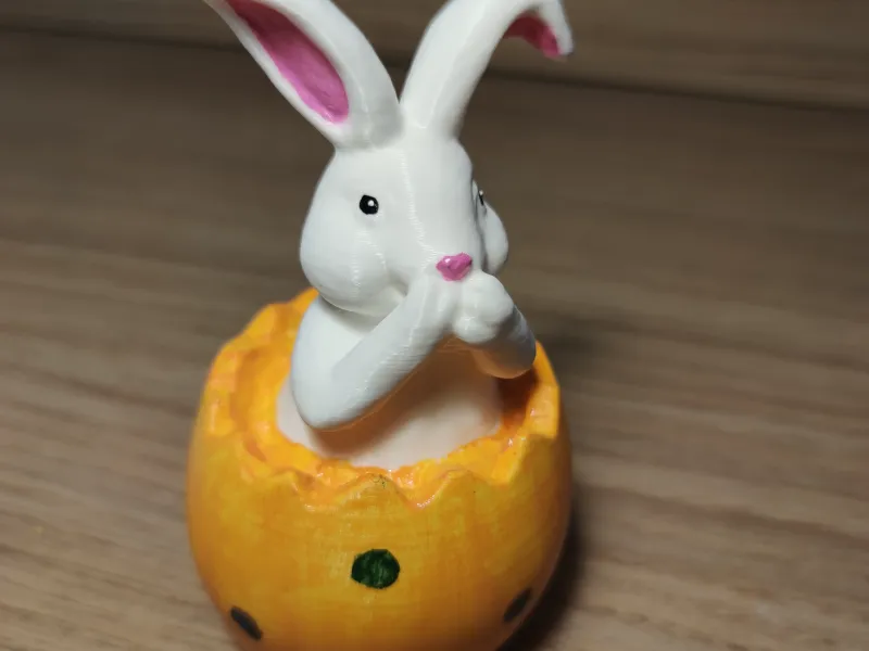 Coelho da Páscoa (muito divertido para pintar com as crianças)