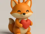 Llavero Zorro corazon-1