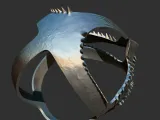 Stylized Sci Fi Skull Mask 3D Printable Helmet 3D print mode-3