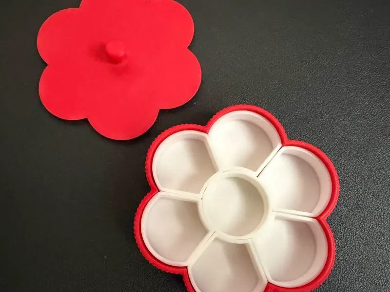 Portapillole giornaliero a fiore moderno