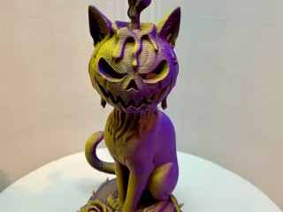 Pumpkin Flame Cat