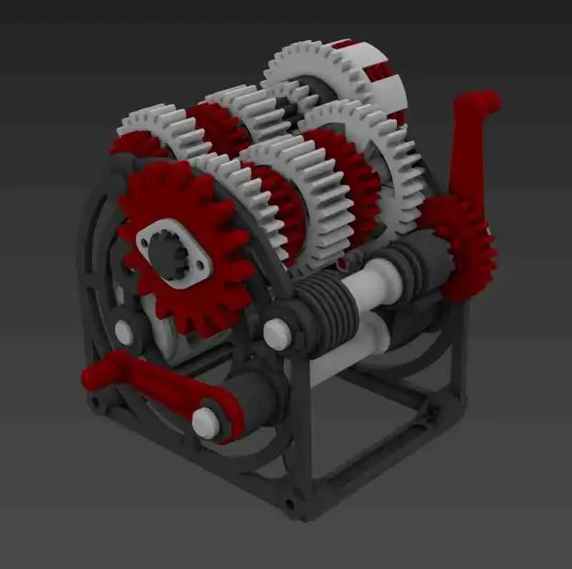 Sequential Gearbox 5 Speed Motorcycle Transmission
