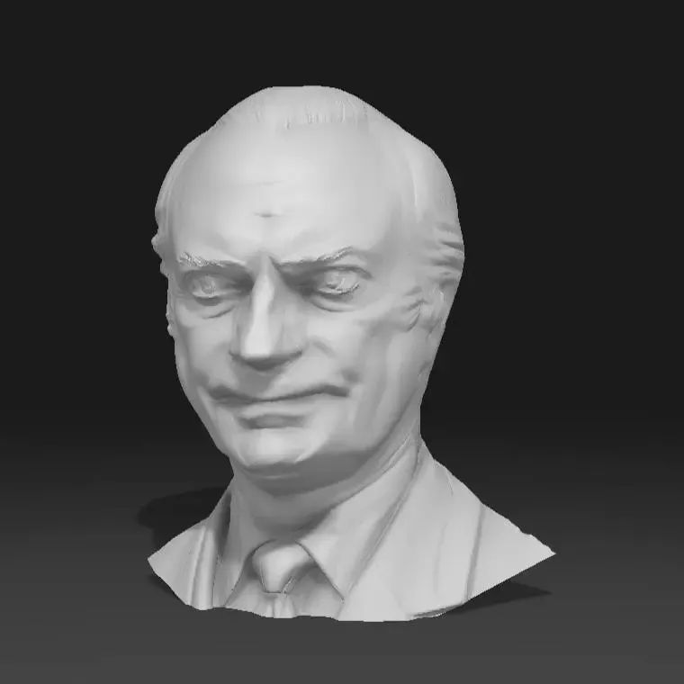 Бюст шведского короля 'Карла XVI Густава'