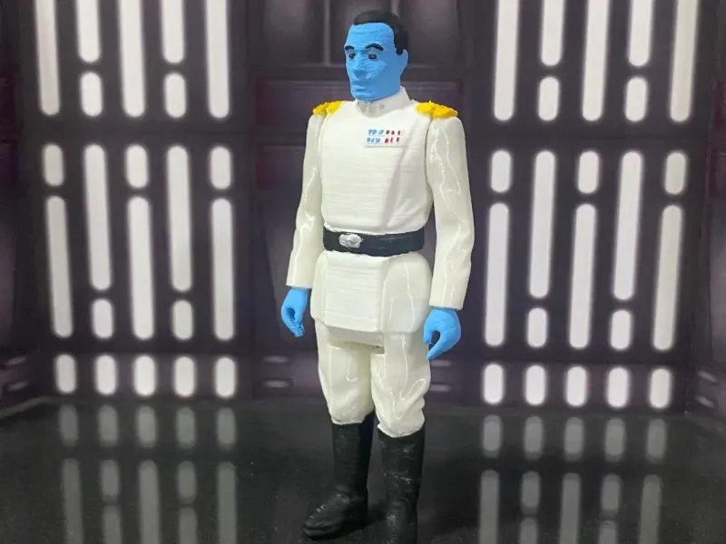 Gran Ammiraglio Thrawn Star Wars giocattolo vintage Kenner