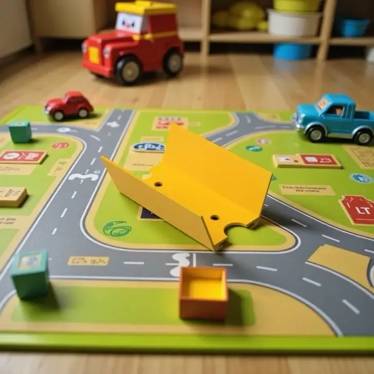 Car track 75mm long, high side walls, Hot Wheels compatible