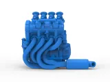Engine of Three Quarter Midget Scale 1:25-6