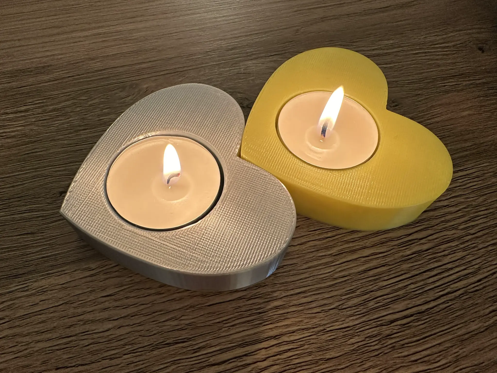 Heart candle holder
