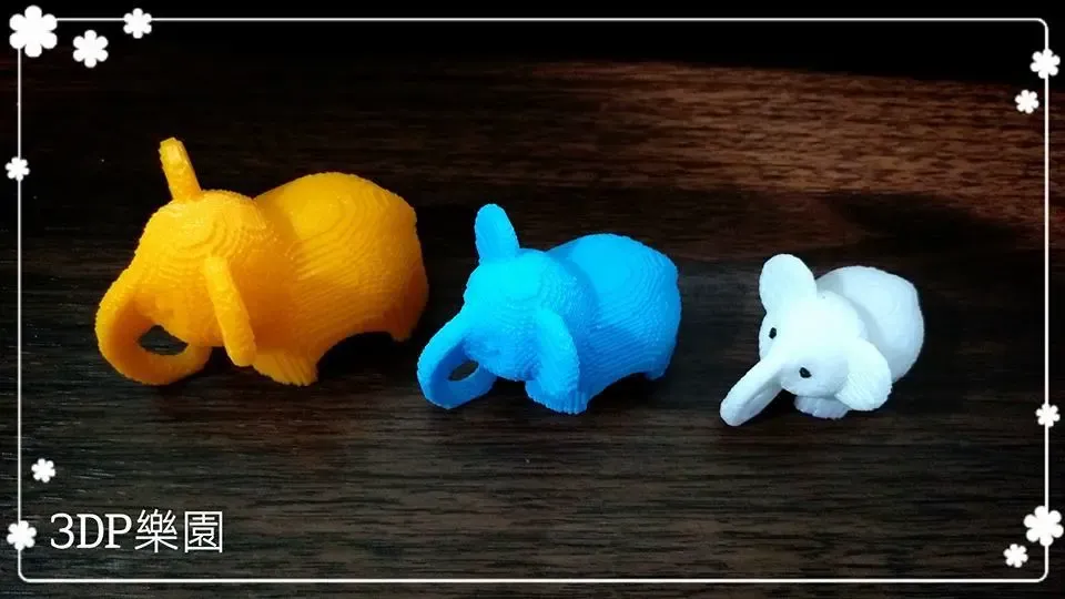 Voxel 3D Model ~Elephant ~