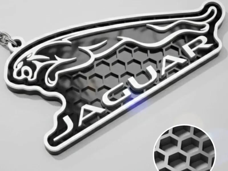 Portachiavi a nido d'ape Jaguar