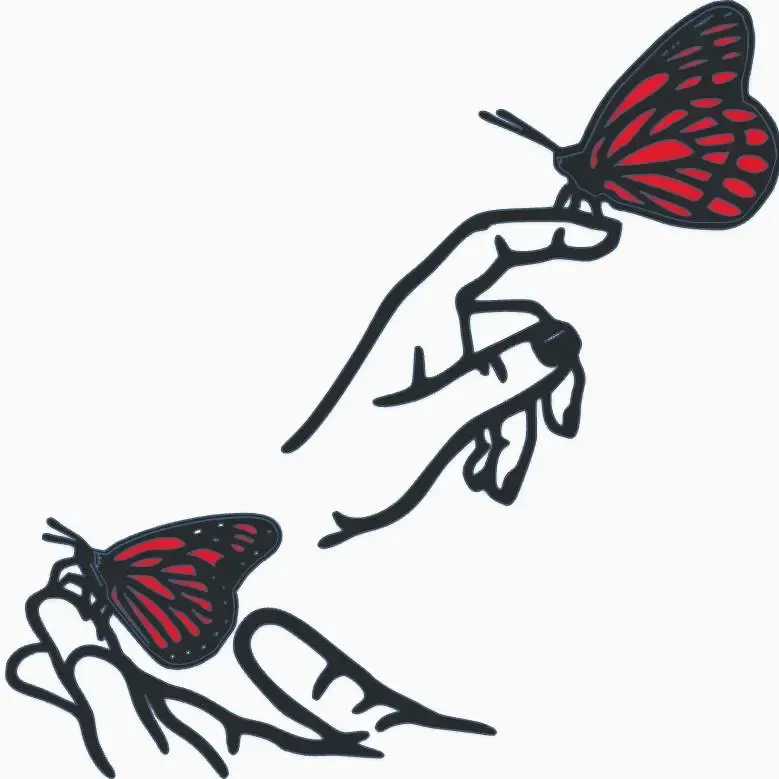 Butterfly Hands (for wall hanging)_V2