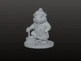 Beaver Carpenter | Cute Woodworker Beaver | 3D Printable STL-2