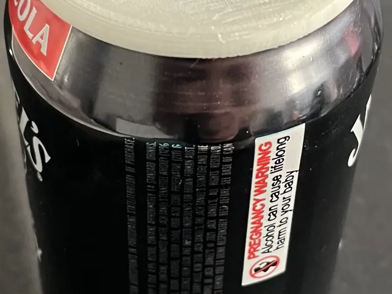 Tin can lid cap
