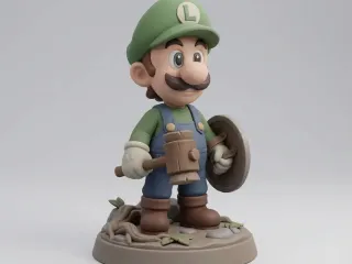 Luigui Green Plumber Hero – Chibi Fantasy Parody - Noah0x03