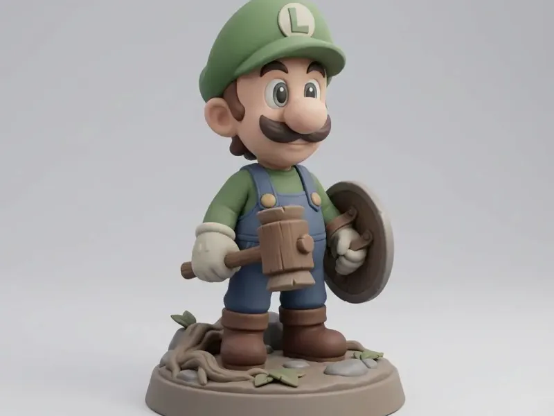 Luigui Green Plumber Hero – Chibi Fantasy Parody - Noah0x03