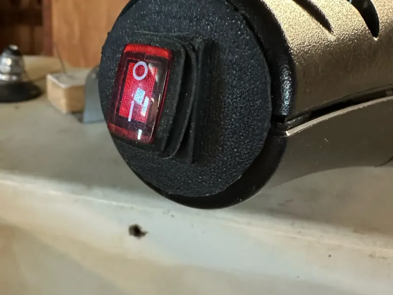 Trolling motor switch mount