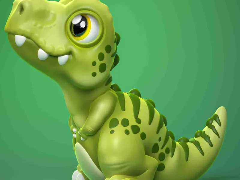 SIMPATICO TREX {TYRANNOSAURUS REX} (STAMPARE SUL POSTO)