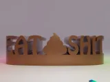 3D WORD SHAPE - EAT SHIT-2