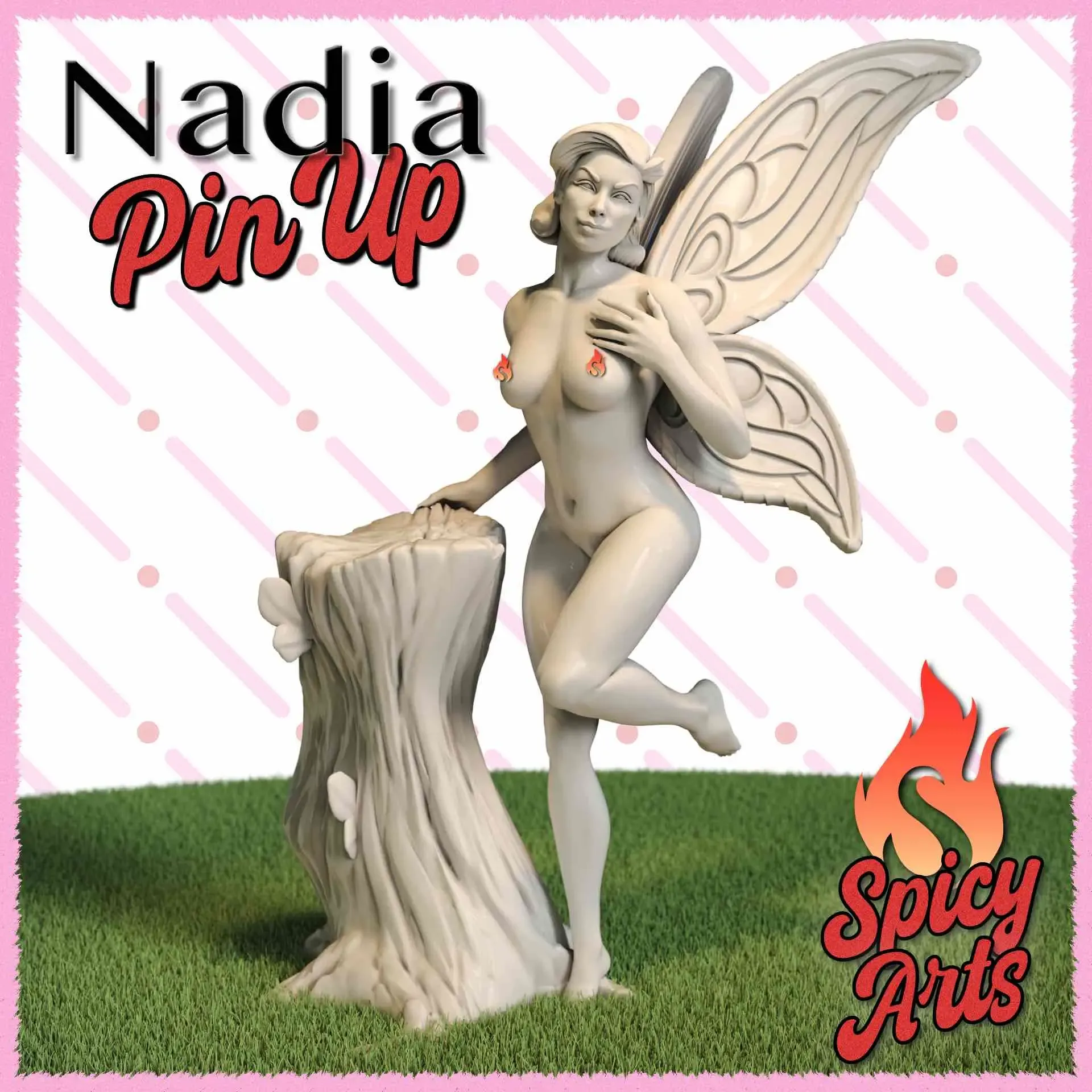Nadia - (NSFW) Standing with Wings